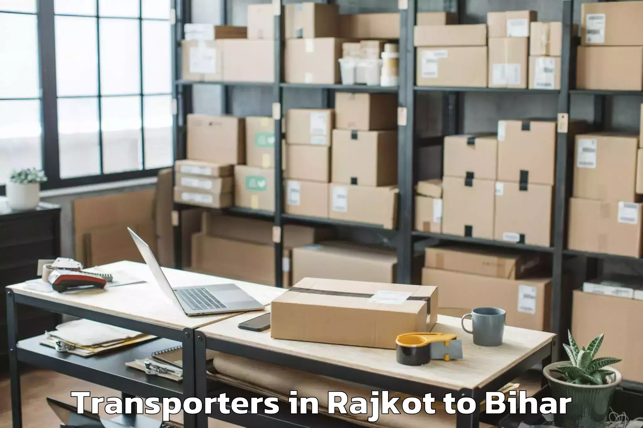 Get Rajkot to Manjhi Paschimi Transporters